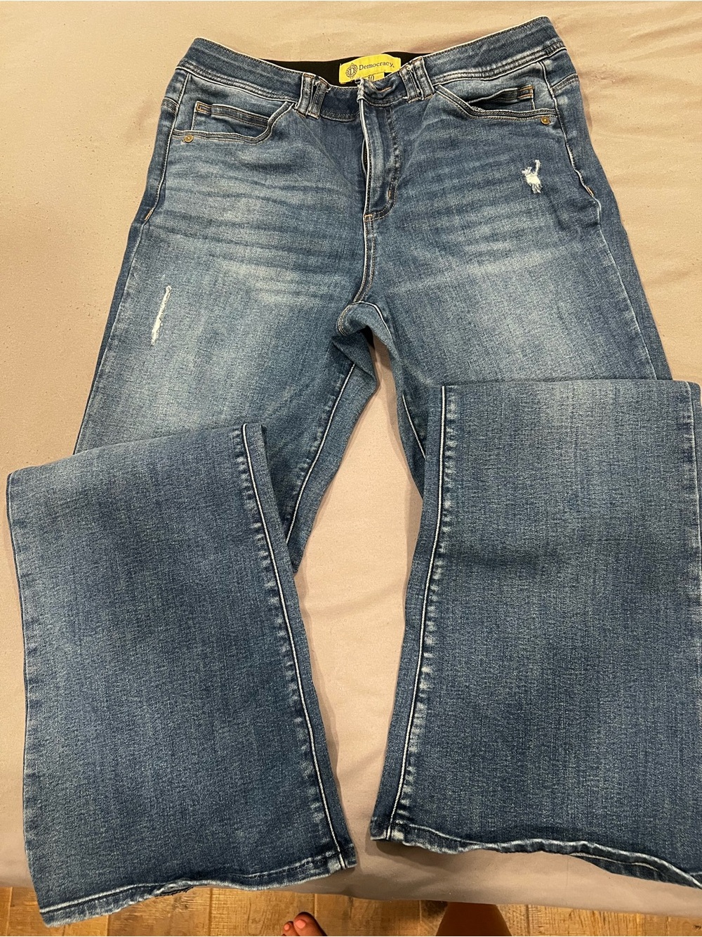 Democracy Women's Bootcut Jeans in Medium Blue - Picture 3 of 4